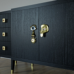 Большой Комод-буфет Elsa Dreams Black с ящиками варинант исполнения - 2 | Loft Concept в Липецке