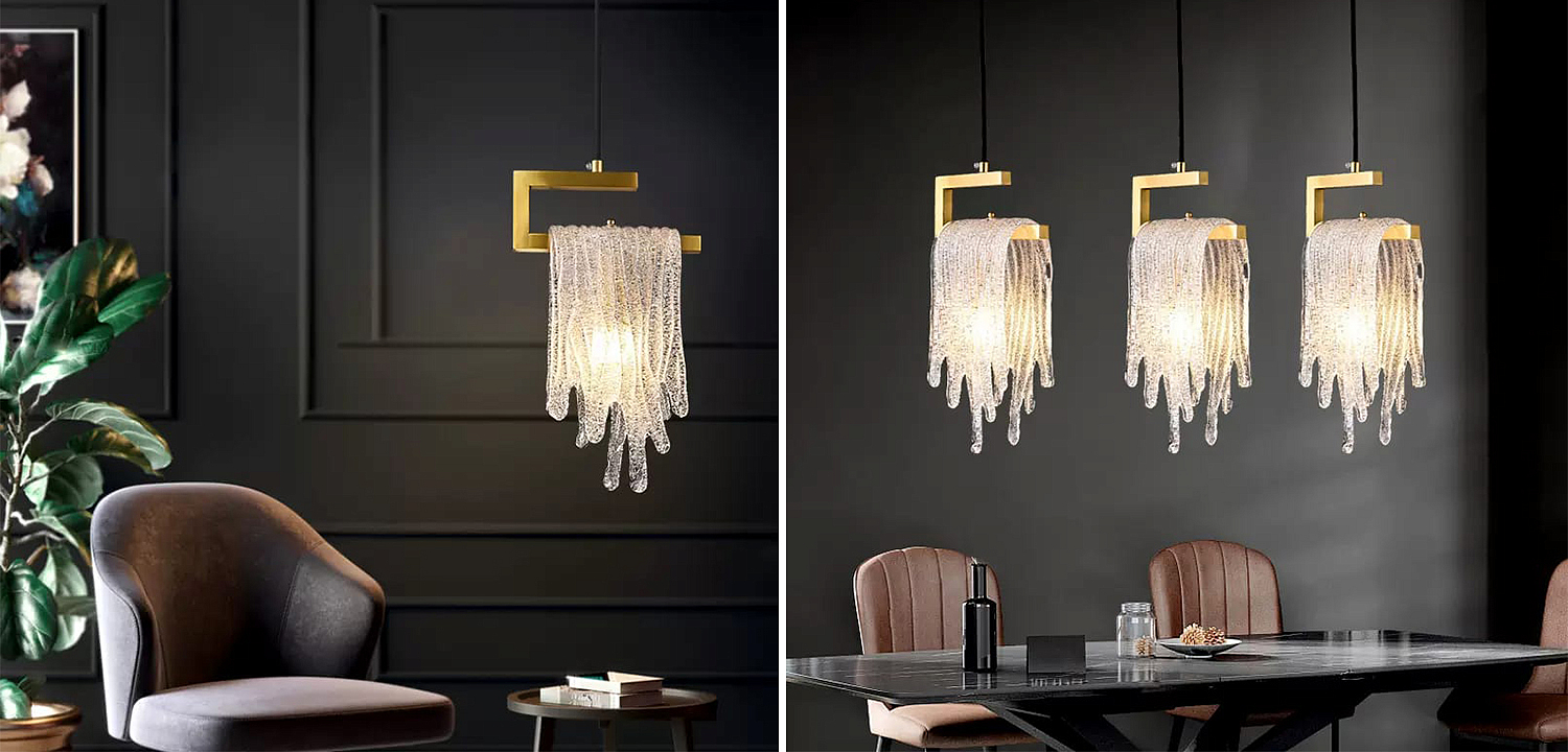 Подвесной светильник Fused Glass Hanging lamp Подвесной светильник Fused Glass Hanging lamp - Loft-Concept в Липецке