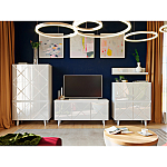 Полка с зеркальным декором Arden Mirror Shelf варинант исполнения - 5 | Loft Concept в Липецке