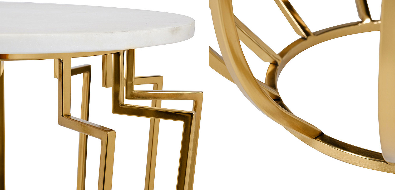Приставной стол Embret Marble Side Table Приставной стол Embret Marble Side Table - Loft-Concept в Липецке