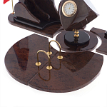 Настольный письменный набор из природного камня обсидиана коричневого Team leader варинант исполнения - 4 | Loft Concept в Липецке