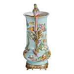 Ваза с птичкой из фарфора с бронзовыми элементами Garden of Eden варинант исполнения - 3 | Loft Concept в Липецке