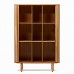 Буфет из ясеневого шпона с открытыми полками и 2-мя раздвижными дверями Toinette варинант исполнения - 3 | Loft Concept в Липецке