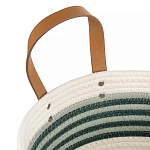 Корзина для хранения с ручками плетеная Interlacement Green  варинант исполнения - 2 | Loft Concept в Липецке