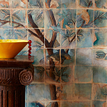 Обои ручная роспись Braganza Standard colourway on dyed paper варинант исполнения - 1 | Loft Concept в Липецке