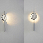 Бра с круглым зеркальным диском на прямоугольном соновании Reflection Circle Glow варинант исполнения - 4 | Loft Concept в Липецке