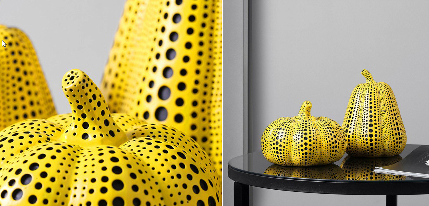 Статуэтка тыквы Kusama Yayoi II Статуэтка тыквы Kusama Yayoi II - Loft-Concept в Липецке