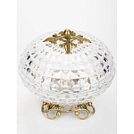 Конфетница из прозрачного рельефного стекла Eden Garden варинант исполнения - 2 | Loft Concept в Липецке