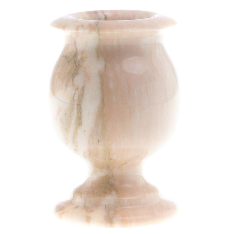 Ваза для цветов из натурального мрамора Marble Vase Бежевый Ваза для цветов из натурального мрамора Marble Vase Бежевый в Липецке | Loft Concept