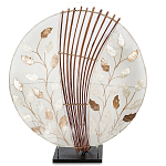 Настольная лампа из перламутра и дерева на подставке Indonesian Petal варинант исполнения - 3 | Loft Concept в Липецке