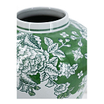 Ваза с зелеными цветочными и птичьими мотивами Vase Inspired by Nature варинант исполнения - 3 | Loft Concept в Липецке