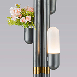 Торшер светодиодный с серым металлическим каркасом Generosity варинант исполнения - 3 | Loft Concept в Липецке