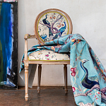 Полукресло из массива бука бежевое с изображением птиц и цветов Beige Green Chinoiserie Garden Chair варинант исполнения - 6 | Loft Concept в Липецке