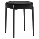 Табурет с мягким круглым сиденьем RIO Black варинант исполнения - 1 | Loft Concept в Липецке