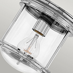 Потолочный светильник для ванных комнат с цилиндрическим стеклянным плафоном и одной лампой Hinkley варинант исполнения - 16 | Loft Concept в Липецке