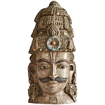 Арт-объект на стену Маска из массива акации Acacia Mask варинант исполнения - 6 | Loft Concept в Липецке