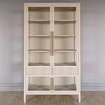 Витрина Primo со стеклянными фасадами и 2 ящиками Светлый дуб варинант исполнения - 1 | Loft Concept в Липецке