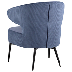 Современное мягкое кресло на металлических ножках Rakush Blue варинант исполнения - 4 | Loft Concept в Липецке