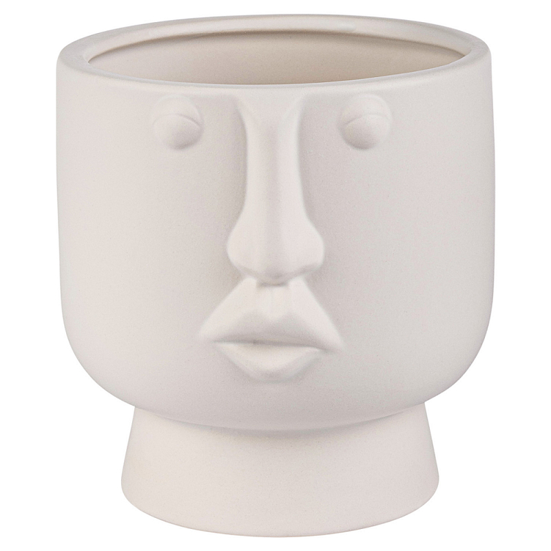 Ваза керамическая Face forever One Белый Ваза керамическая Face forever One Белый в Липецке | Loft Concept