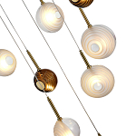 Люстра светодиодная с сферическими стеклянными плафонами Splatter варинант исполнения - 7 | Loft Concept в Липецке