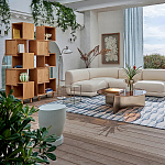 Приставной столик из массива манго Tom-tom Grey варинант исполнения - 4 | Loft Concept в Липецке