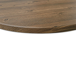 Стол журнальный c коричневой круглой столешницей на трех металлических ножках Charm Coffee Table варинант исполнения - 4 | Loft Concept в Липецке