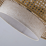 Подвесной светильник с декоративным поясом из плетеного бамбука Biuloggicu варинант исполнения - 8 | Loft Concept в Липецке