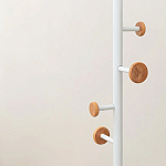 Напольная вешалка из древесины бука Unique Shaped Furniture Floor Hanger White варинант исполнения - 5 | Loft Concept в Липецке