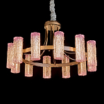 Люстра круглая с текстурными цилиндрическими плафонами Glimpse варинант исполнения - 1 | Loft Concept в Липецке