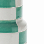 Ваза из фаянса Brighter than the Stars с шахматным принтом бирюзового цвета  варинант исполнения - 2 | Loft Concept в Липецке