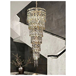 Люстра многоярусная каскадная с хрустальными подвесками Roul Crystal Light варинант исполнения - 10 | Loft Concept в Липецке