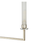 Люстра с 6-ю белыми матовыми плафонами из стекла в форме цилиндра Longitude варинант исполнения - 1 | Loft Concept в Липецке