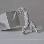 Скульптура «Окаменелый рост», Белый объект варинант исполнения - 2 | Loft Concept в Липецке