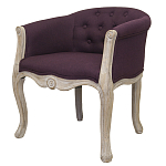 Кресло низкое в стиле прованс Louis French Armchair violet flax варинант исполнения - 2 | Loft Concept в Липецке