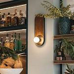 Бра с декором из плетеного бамбука Wicker Oval Lamp варинант исполнения - 3 | Loft Concept в Липецке