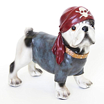 Статуэтка собака в бандане Fashionable Dogs Pirate варинант исполнения - 1 | Loft Concept в Липецке