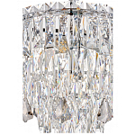 Люстра круглая с хрустальными подвесками на серебряном каркасе Roul Crystal Light варинант исполнения - 12 | Loft Concept в Липецке