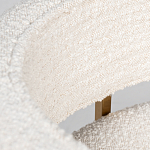 Стул букле бежевый с каркасом цвета матовое золото Tactility варинант исполнения - 4 | Loft Concept в Липецке