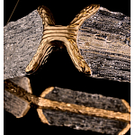 Люстра кольцевая с текстурным природным рисунком IceFlame варинант исполнения - 2 | Loft Concept в Липецке