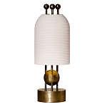 Настольная лампа в виде фонаря с белым фактурным абажуром Echoes of Light варинант исполнения - 1 | Loft Concept в Липецке