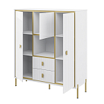 Буфет белый трёхдверный с двумя ящиками Antique Order варинант исполнения - 2 | Loft Concept в Липецке