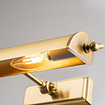 Светильник для картин цвета состаренная латунь с широким плафоном на прямоугольном основании Elstead Lighting варинант исполнения - 8 | Loft Concept в Липецке