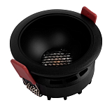 Встраиваемый спот светодиодный круглый черного цвета с углублением Ombra Lux  варинант исполнения - 4 | Loft Concept в Липецке