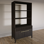 Стеллаж Primo с ящиками Темный орех варинант исполнения - 2 | Loft Concept в Липецке