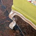 Кресло из натурального бука бежевое с изображением птиц и цветов Beige Green Chinoiserie Garden Armchair варинант исполнения - 6 | Loft Concept в Липецке