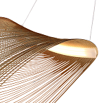 Подвесной светильник фигурный из деревянных прутьев Ecofriendly Light Source варинант исполнения - 4 | Loft Concept в Липецке