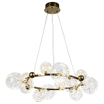 Дизайнерская кольцевая люстра с гирляндой внутри стеклянных плафонов Iona Garland Chandelier 12 варинант исполнения - 2 | Loft Concept в Липецке