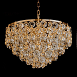 Люстра каскадная с подвесками в форме колец Galaxy of Light варинант исполнения - 3 | Loft Concept в Липецке