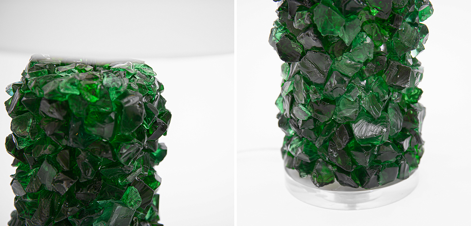 Настольная лампа Enide Green Table Lamp с абажуром Настольная лампа Enide Green Table Lamp с абажуром - Loft-Concept в Липецке
