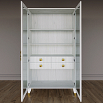 Дизайнерский шкаф витрина Elsa Dreams White с 4-мя ящиками варинант исполнения - 5 | Loft Concept в Липецке